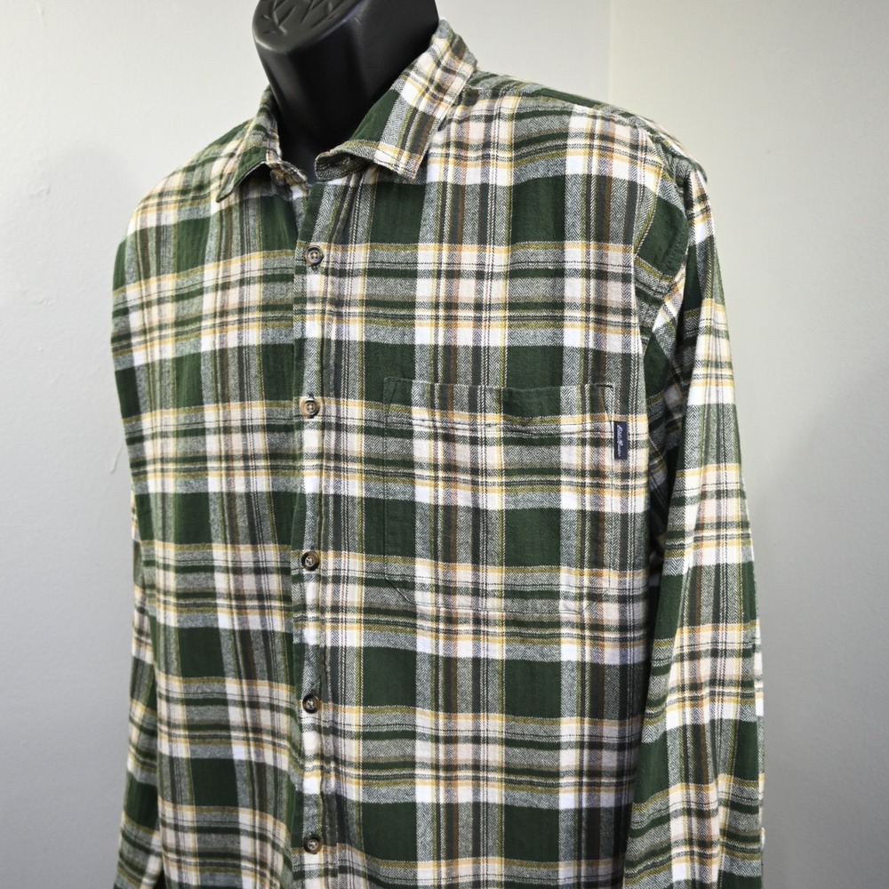 Eddie Bauer Flannel Shirt Mens‎ Size 2XL XXL Plaid Long Sleeve Button Up